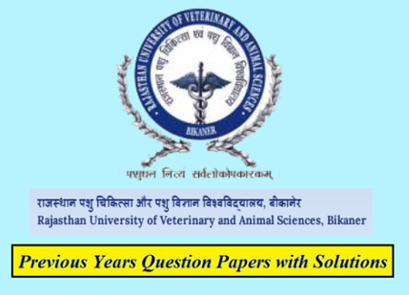 Rajasthan University of Veterinary & Animal Sciences Previous Question Papers